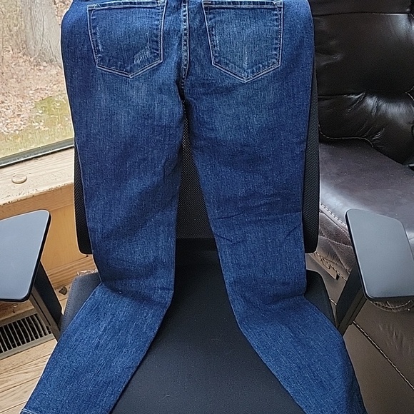 KanCan Dark Wash Distressed Flare Jeans Size 27" - Picture 3 of 8